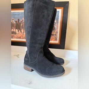 UGG Women's Knee-high Black Suede Boots